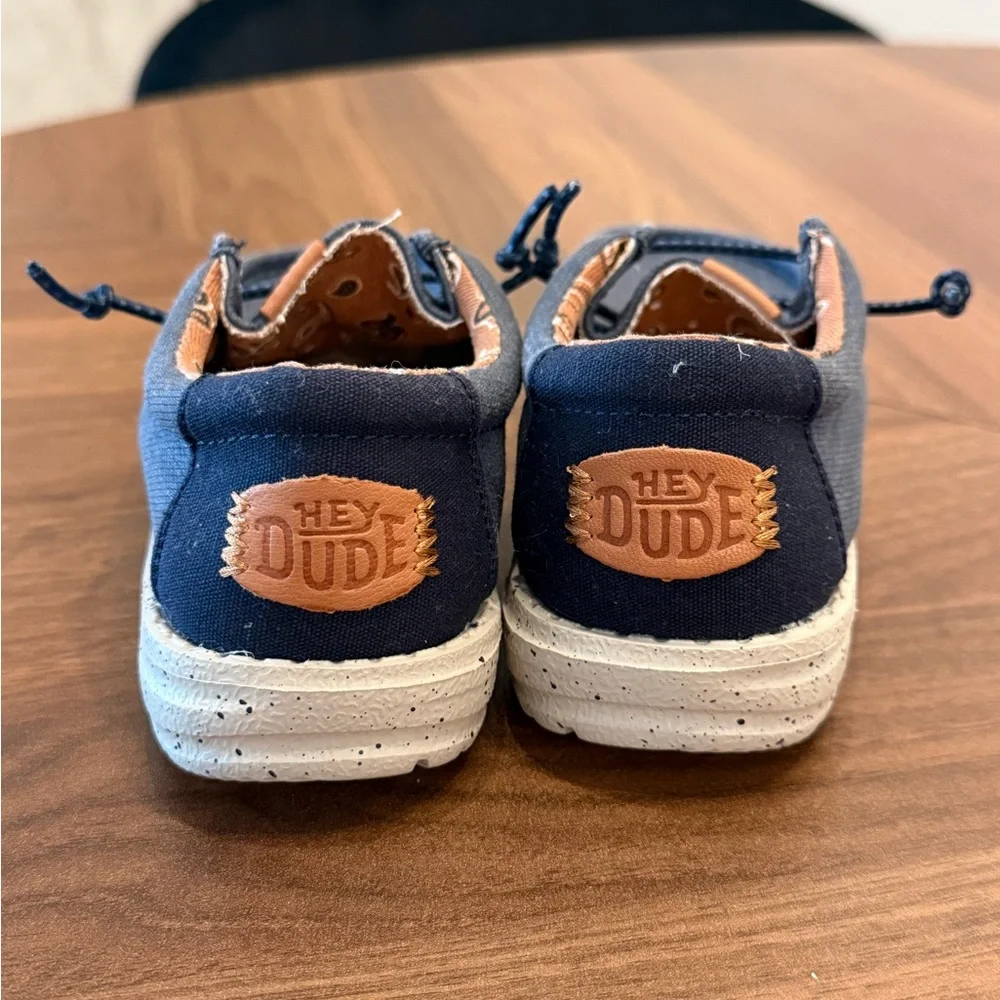 Hey Dude Kids Navy Moccasins